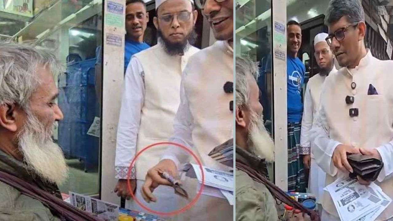 প্রচারণার সময় টাকা দেওয়ার ভিডিও ভাইরাল: ক্ষমা চাইলেন ব্যারিস্টার শাহরিয়ার